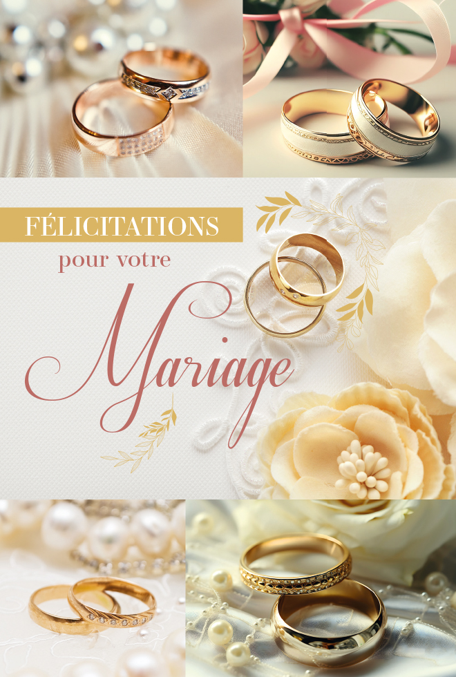MARIAGE  ALLIANCE dorure/gaufrage/paillette