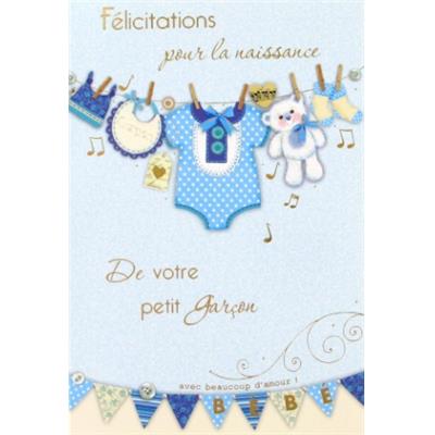 Carte double Félicitations Naissance 73477
