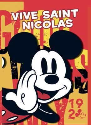 76823- Carte postale st nicolas Mickey