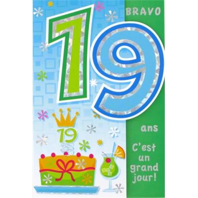 72878_19-Carte anniversaire 19 ans