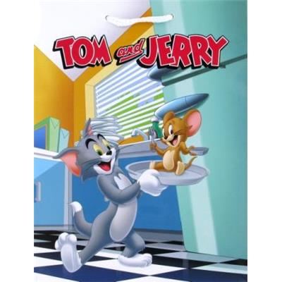 75877-BG-06798 - M - Sac Cadeau Moyen Modèle Tom & Jerry