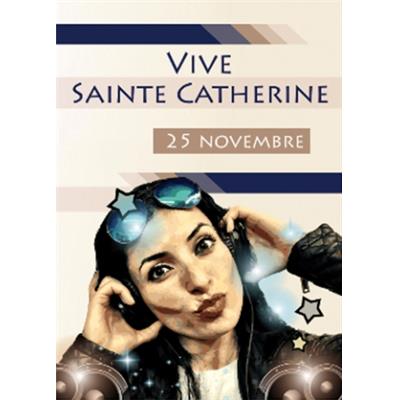 74094 - Carte double Sainte Catherine