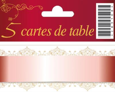 CI POCH CARTES DE TABLE X 5 -