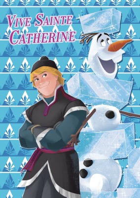 75742- Carte Postale Ste Catherine La reine des neige